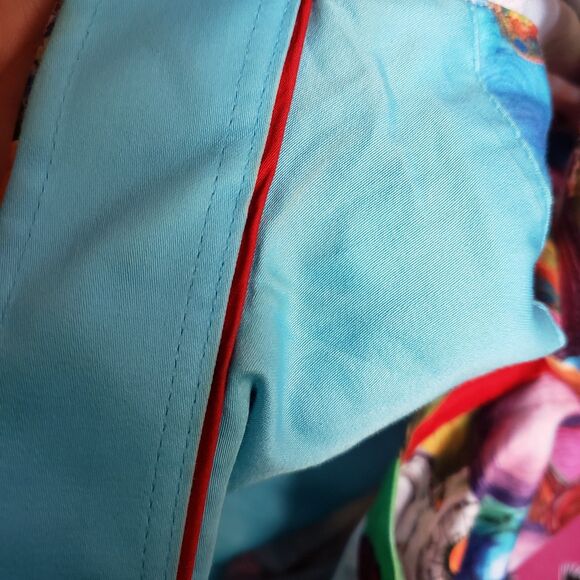 Claudio Lugli Medium 39-40 Colorful Circles Cotton Button Up Long Sleeve Shirt - Picture 12 of 13